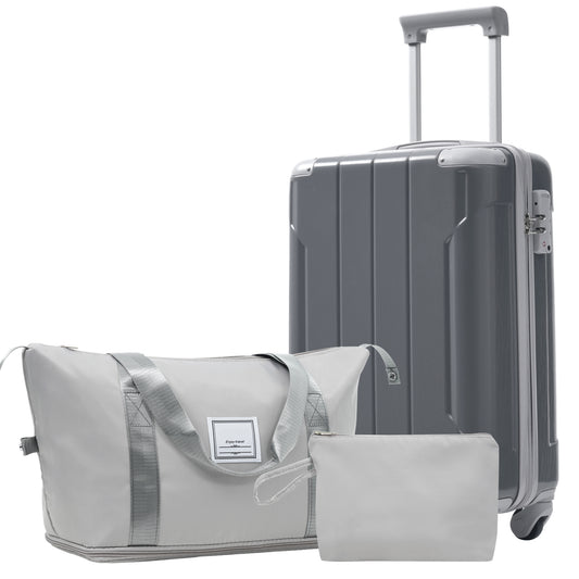 20 Inch Carry On Luggage Set 3 Piece with Spinner Wheels, Lightweight Hardshell ABS Suitcase for Weedend Getaways, Business Travel SolidRoot Buy Furniture USA