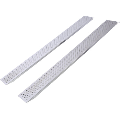 Aluminum Ramps,78'Lx8.5'W Lightweight Loading Ramps,880lbs/PR Capacity,Atv Ramps for Pickup Trucks,Lawn Mower,Portable Ramp for Motorcycle, Truck, Dirt Bike,Quad,Snow  Blower,Golf Cart,2PCS SolidRoot Buy Furniture USA