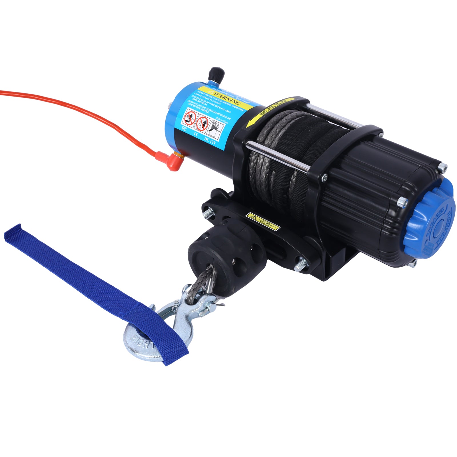 4500 lb Winch ATV UTV Electric Winch,12V Waterproof Winch Synthetic Rope Trailer Electric Winch with Wired Remote and Wireless Remote for ATV UTV Towing,Boat,Off-Road SolidRoot Buy Furniture USA