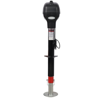 Electric Power Tongue Jack 3500lbs Capacity with Waterproof Cover for RV Trailer & Camper, Black Steel, 12V DC SolidRoot Buy Furniture USA