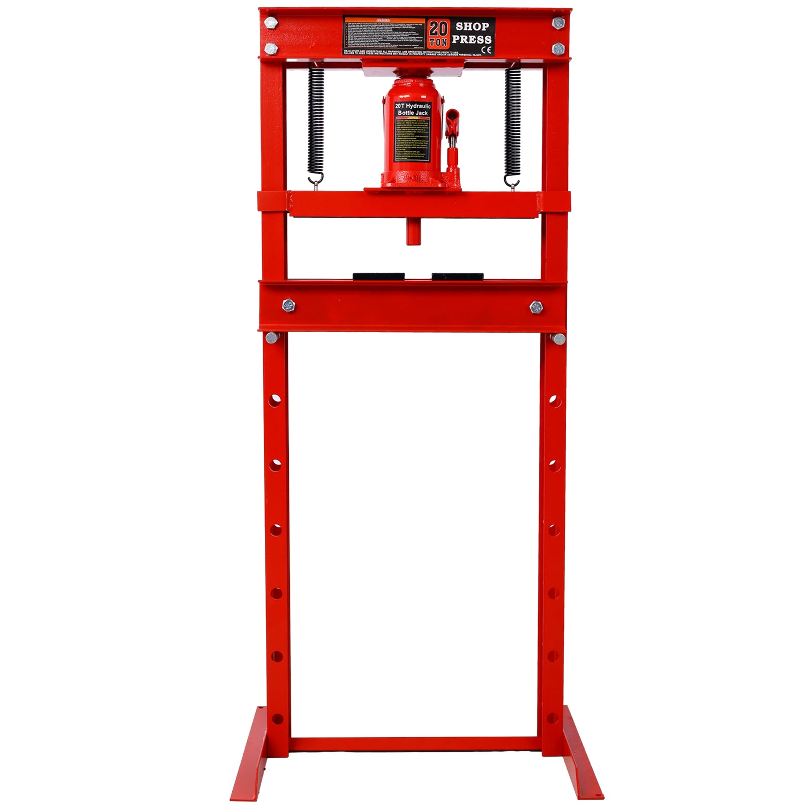 20 Ton Bottle Jack Shop Press, Bend, Straighten, or Press Parts, Install Bearings, U-Joints, Bushings, Ball Joints, and Pulleys,RED SolidRoot Buy Furniture USA