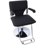 Stainless steel frame,Fashion style Hair Salon Chair Styling Heavy Duty Hydraulic Pump Barber Chair Beauty Shampoo Barbering Chair for Hair Stylist Women Man,with Barber Cape (Black) SolidRoot Buy Furniture USA