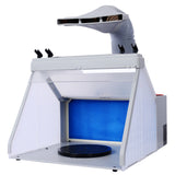 Portable Airbrush Spray Booth Kit, Airbrush Paint Booth for Models, Includes 3 Led Lights, 4 Airbrush Holders and 1 Paint Holder, for Crafts Airbrushing, Cake Decorations SolidRoot Buy Furniture USA