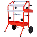 Mobile 18' Multi-Roll Masking Paper Machine with Storage Trays,RED SolidRoot Buy Furniture USA