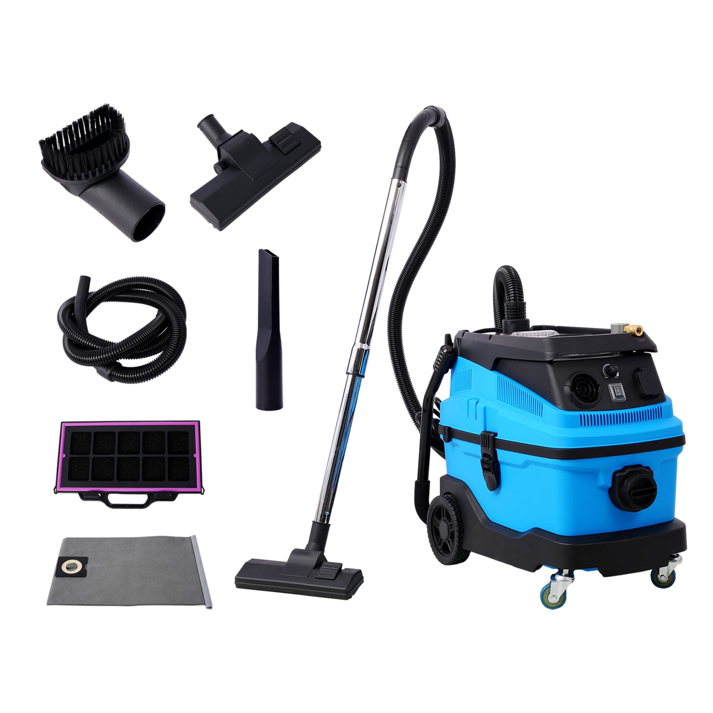 Wet Dry Blow Vacuum 3 in 1 Shop Vacuum Cleaner with More Than 18KPA Powerful Suction Great for Garage, Home, Workshop, Hard Floor and Pet Hair 8 Gallon Large Capacity 6 Peak Hp 1200W SolidRoot Buy Furniture USA