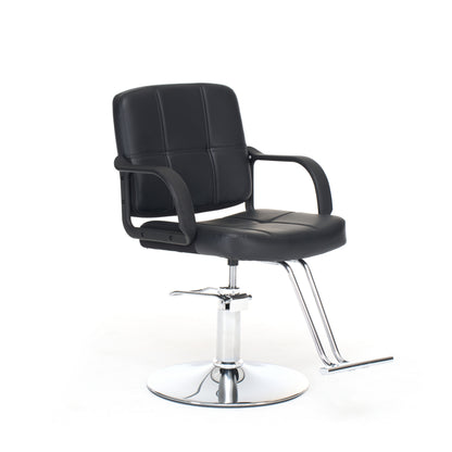 Barber Chair for Hair Stylist- 360° Swivel, Adjustable Height, Capacity 350 LBS with Heavy Duty Hydraulic Pump,BLACK SolidRoot Buy Furniture USA