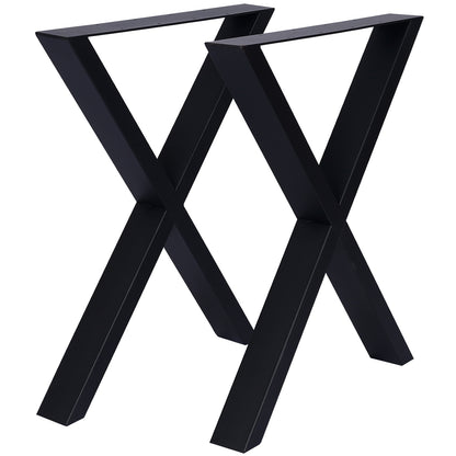 X Table Legs 28X 24' ,Wide Metal Table Legs , Heavy Duty Steel Desk Legs Table Leg Dining Table Legs Coffee Desk Leg, Set of 2 SolidRoot Buy Furniture USA