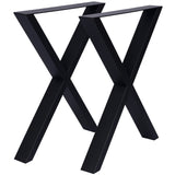 X Table Legs 28X 24' ,Wide Metal Table Legs , Heavy Duty Steel Desk Legs Table Leg Dining Table Legs Coffee Desk Leg, Set of 2 SolidRoot Buy Furniture USA