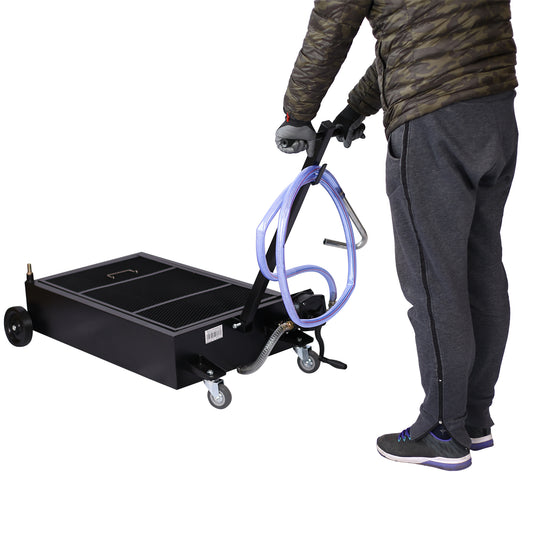 25-Gallon Low-Profile Oil Drain with Pump SolidRoot Buy Furniture USA