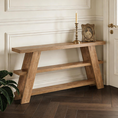 Slim Storage Side Table,3-Tier Console Table,Sofa Table SolidRoot Buy Furniture USA
