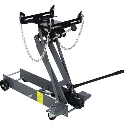 Hydraulic Transmission Service Jack 1 Ton Capacity Light Gray Steel Low Profile Design SolidRoot Buy Furniture USA