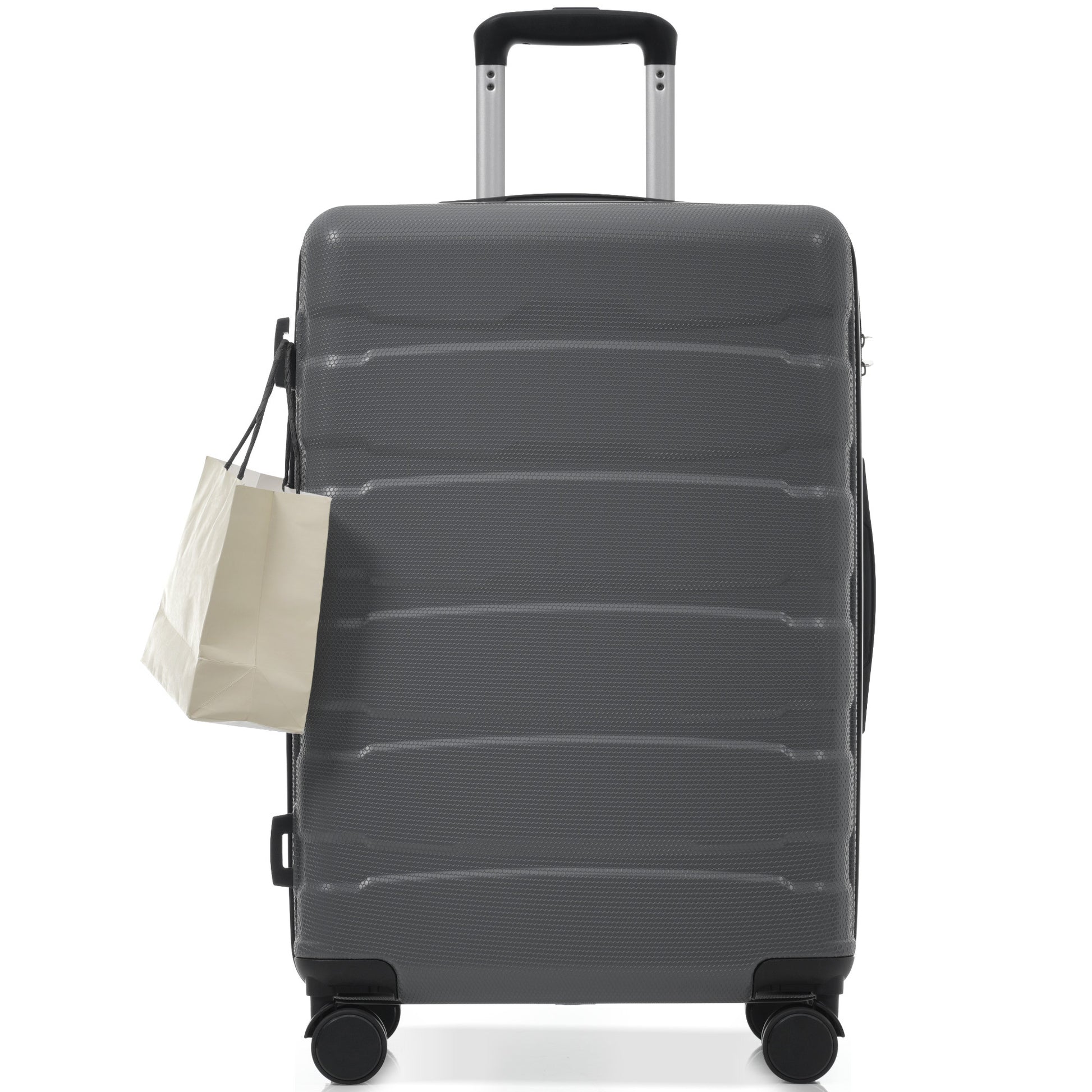 28 Inch Hardshell ABS Checked Luggage, Durable Expandable Travel Suitcase with Spinner Wheels, TSA Lock SolidRoot Buy Furniture USA