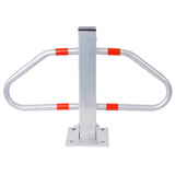 Parking bollard,pole barrier with lock ,car parking protection posts,home garage street decor ,parking barrier  gray SolidRoot Buy Furniture USA