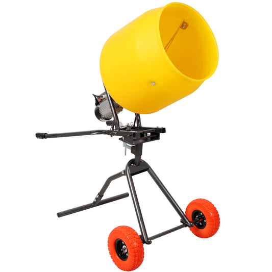 3.5 CUFT/100L Portable Electric Poly Drum Concrete Mixer, Heavy Duty Power Cement Mixing Machine for Mortar, Stucco and Fodder, 110V/60HZ  CSA certificated SolidRoot Buy Furniture USA