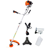 52cc Weed Eater/Wacker Gas Powered, 2 in 1 String Trimme,with 10'' Brush Cutter,Rubber Handle & Shoulder Strap Included SolidRoot Buy Furniture USA
