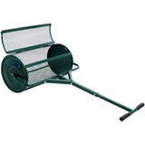 Peat Moss Spreader 24inch,Compost Spreader Metal Mesh,T shaped Handle for planting seeding,Lawn and Garden Care Manure Spreaders Roller SolidRoot Buy Furniture USA