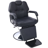 Hair Stylist All Purpose Barber Chair for Barbershop Salon Chair,Heavy Duty Hydraulic Barber Chair Spa Furniture Shampoo Reclining Extra Wider Seat Beauty Hair Salon Equipment,black SolidRoot Buy Furniture USA