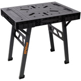 Foldable Work Bench,Portable Workstation,Work Bench Suitable for Garage,Workshop and Home,1650LBS Capacity,Black SolidRoot Buy Furniture USA
