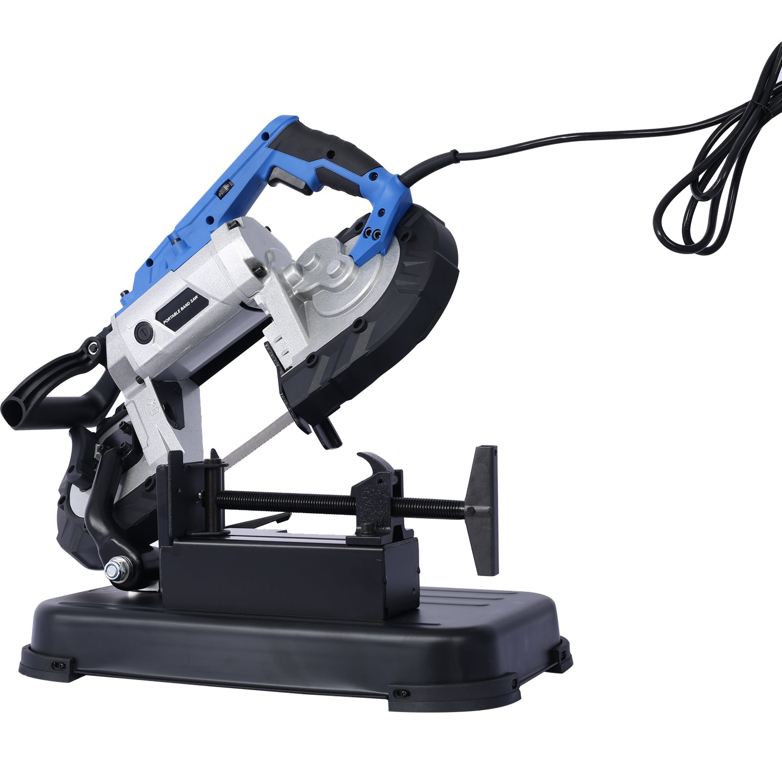 High-Performance Portable Band Saw with Removable Steel Base, 45°-90° Cutting, 10A 1100W Motor, 5-inch Depth Cut, SolidRoot Buy Furniture USA