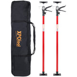 Adjustable Support Pole System Steel for Drywall and Cabinet Installation, Extends 45 to 114 Inch with Carry Bag, Black and Red SolidRoot Buy Furniture USA
