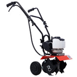 Mini Tiller Cultivator, Powerful 37.7cc 4-stroke Viper Engine, Gear Drive Transmission, Mini Cultivator with 4-Cycle  Engine SolidRoot Buy Furniture USA