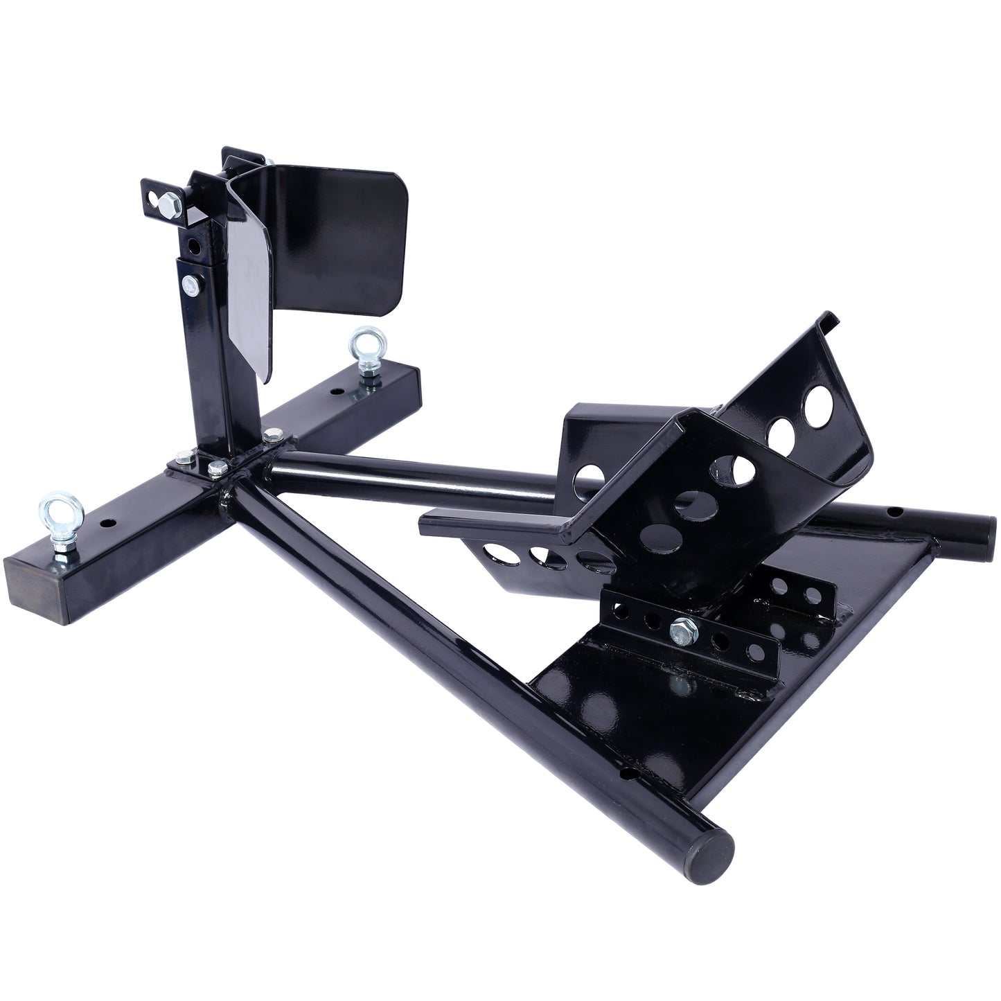 Motorcycle Front Tire Chock, Motorbike Front Chock for 17'-21' Wheels Locking Adjusting Stand,black color SolidRoot Buy Furniture USA