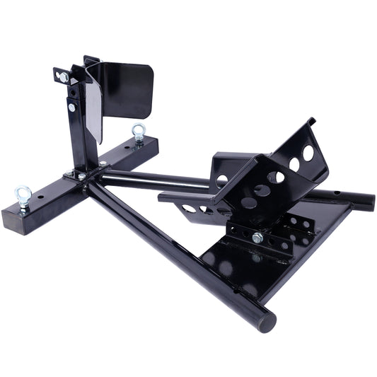 Motorcycle Front Tire Chock, Motorbike Front Chock for 17'-21' Wheels Locking Adjusting Stand,black color SolidRoot Buy Furniture USA