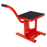 Motorcycle Dirt Bike Stands and Lifts Jack Stand Steel Lift 11'-16.5' Adjustable Height 330 LBS Load Capacity  Heavy Duty Steel  Red SolidRoot Buy Furniture USA