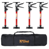 Steel Adjustable Support Pole 4 Pack with Carry Bag, Third Hand Support System for Drywalls and Cabinets, Extends 20-45 Inch SolidRoot Buy Furniture USA