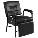 Shampoo Chair with Footrest for Salon, Reclining Salon Chair for Barber & Hair Stylist Chair,  Controled Recline Spa Beauty Equipment, Black SolidRoot Buy Furniture USA