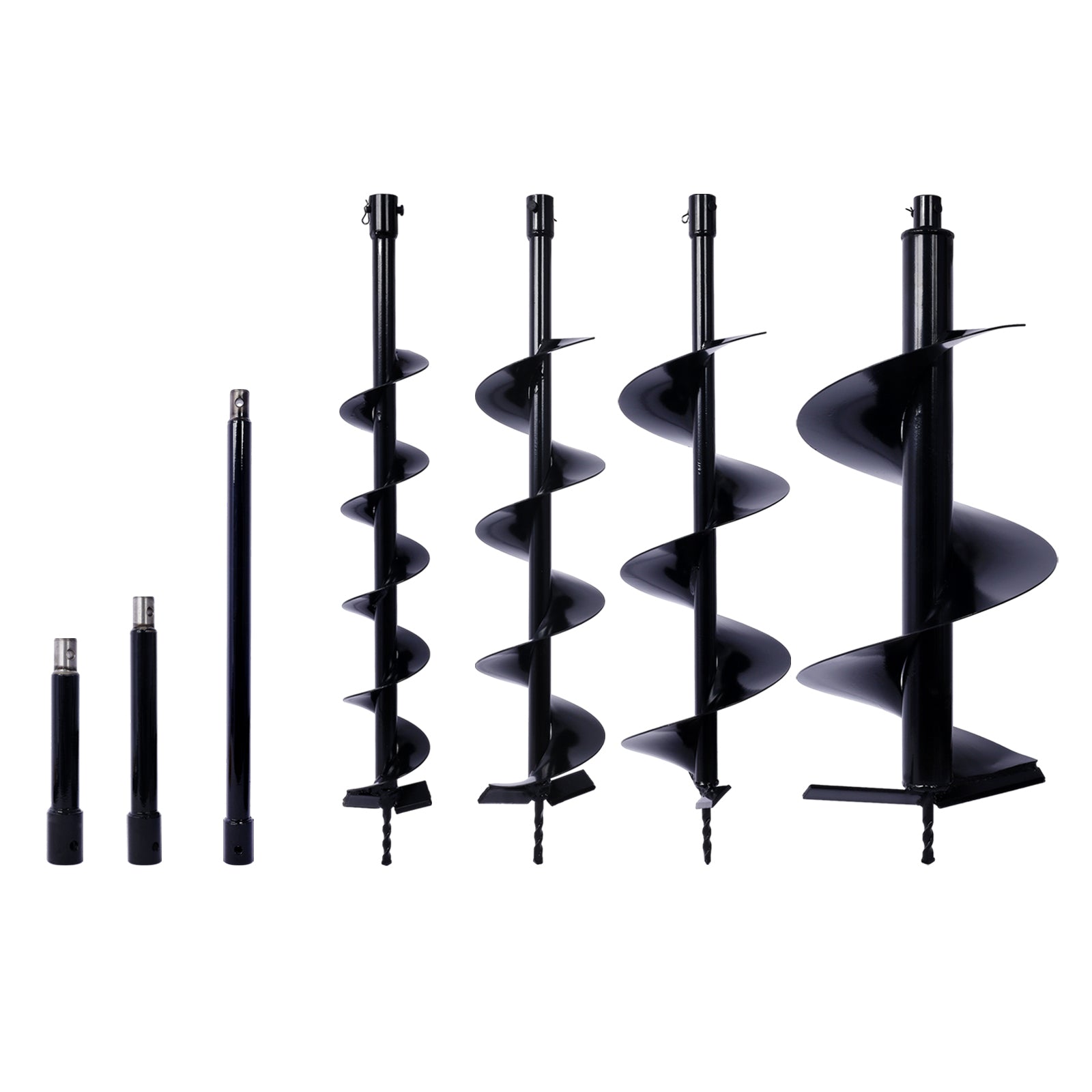 Auger Drill Bit for Planting Hole, Bulb Bedding Digging Post Hole Planting Tool for 3/4' Shaft Auger,Hole Digger Replacement Auger Bits Earth Auger Digging Bit 4IN+6IN+8IN+12IN+ROD KIT SolidRoot Buy Furniture USA