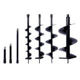 Auger Drill Bit for Planting Hole, Bulb Bedding Digging Post Hole Planting Tool for 3/4' Shaft Auger,Hole Digger Replacement Auger Bits Earth Auger Digging Bit 4IN+6IN+8IN+12IN+ROD KIT SolidRoot Buy Furniture USA