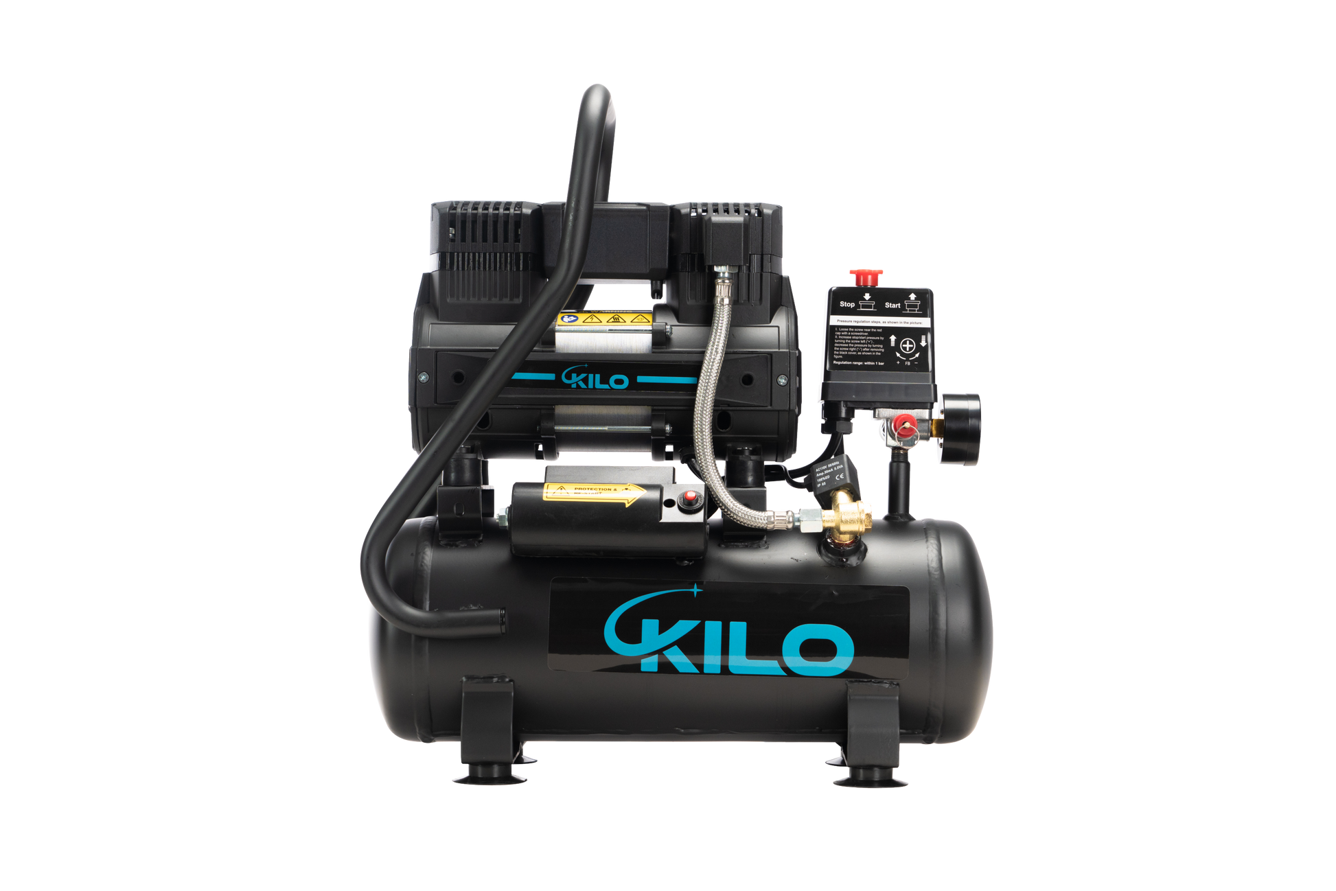 2 Gallon Oil Free Air Compressor, 1.0HP,  Max.100 PSI Pressure, 65dB Ultra Quiet Compressor for Auto Repair, Tire Inflation, Spray Painting, Woodwork Nailing SolidRoot Buy Furniture USA