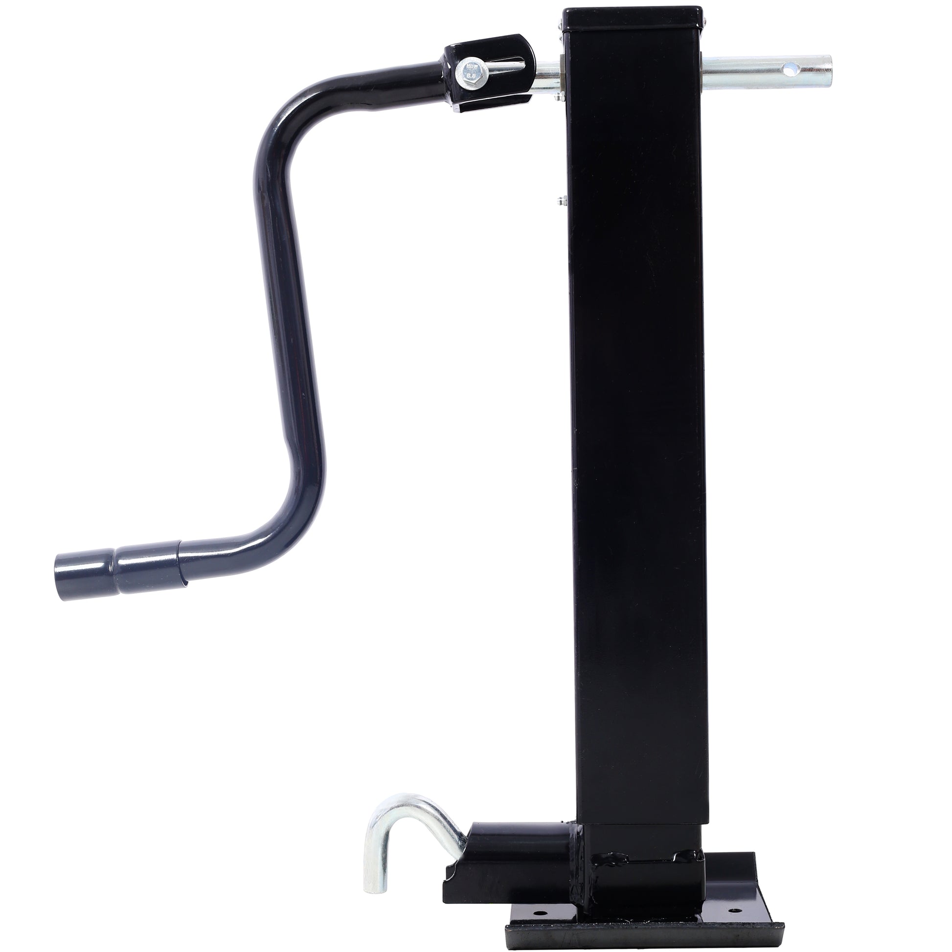 Weld On Trailer Jack, 12,000 lbs. Capacity, Sidewind Crank, No Mount Square Jack Tube,26 Inch Travel, Heavy-Duty Square Tube SolidRoot Buy Furniture USA