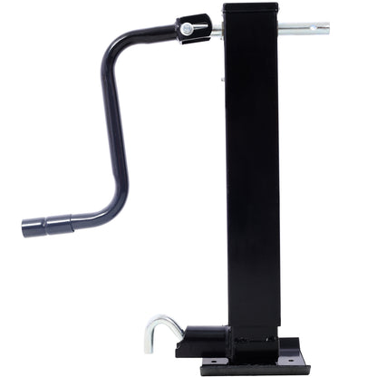 Weld On Trailer Jack, 12,000 lbs. Capacity, Sidewind Crank, No Mount Square Jack Tube,26 Inch Travel, Heavy-Duty Square Tube SolidRoot Buy Furniture USA