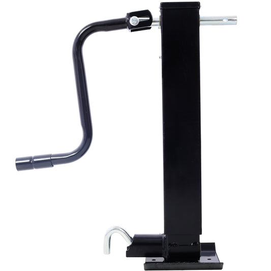 Weld On Trailer Jack, 12,000 lbs. Capacity, Sidewind Crank, No Mount Square Jack Tube,26 Inch Travel, Heavy-Duty Square Tube SolidRoot Buy Furniture USA