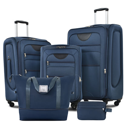 Softside Luggage Expandable 3 Piece Set Suitcase with Duffel Bag Upright Spinner Softshell Lightweight Luggage Travel Set-22/26/30 IN - SolidRoot Buy Furniture USA
