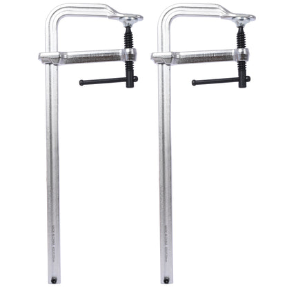 Bar Clamps Set, Drop Forged Steel Bar Clamps, Steel F Clamps for Welding, Woodworking, Metal working, DIY and Crafts,16 inch x 4-3/4 inch Throat,Pack of 2 SolidRoot Buy Furniture USA
