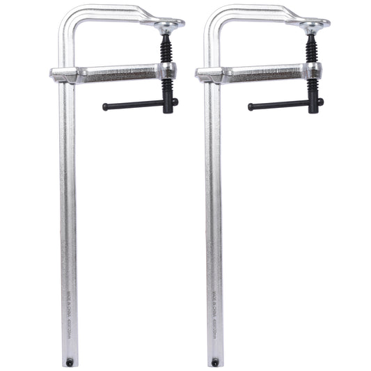 Bar Clamps Set, Drop Forged Steel Bar Clamps, Steel F Clamps for Welding, Woodworking, Metal working, DIY and Crafts,16 inch x 4-3/4 inch Throat,Pack of 2 SolidRoot Buy Furniture USA