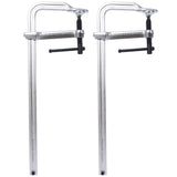 Bar Clamps Set, Drop Forged Steel Bar Clamps, Steel F Clamps for Welding, Woodworking, Metal working, DIY and Crafts,16 inch x 4-3/4 inch Throat,Pack of 2 SolidRoot Buy Furniture USA