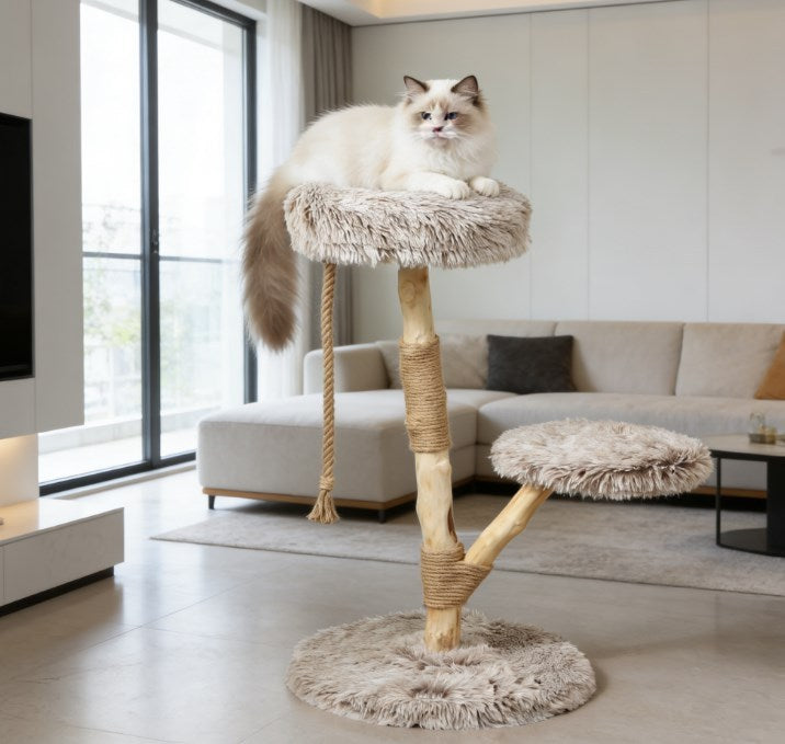 Cat Tree,Cat Tree for Indoor Cats with Wooden Scratching Posts - SolidRoot Buy Furniture USA