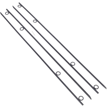 Rebar stake with loop 4pcs Grip Rebar 5/8x 55.5 Inch Steel Durable Heavy Duty Tent Canopy Ground Stakes with Angled Ends and 1 Inch Loops for Campsites and Canopies SolidRoot Buy Furniture USA