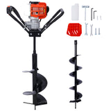 V-Type 52CC 2 Stroke Gas Post Hole Digger One Man Auger EPA Machine Plant Soil Digging Fence withHole Digger Replacement Auger Bits  L6'+L10' DRILL BITS SolidRoot Buy Furniture USA