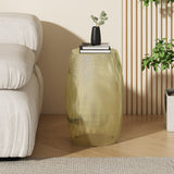 Round Metal Hollow Side Table SolidRoot Buy Furniture USA