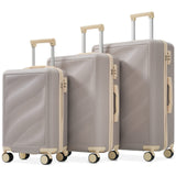 Luggage Set 3 Piece, Lightweight Durable ABS Suitcases with Spinner Wheels and TSA Lock, Carry-on & Checked Travel Luggage (20'/24'/28') SolidRoot Buy Furniture USA
