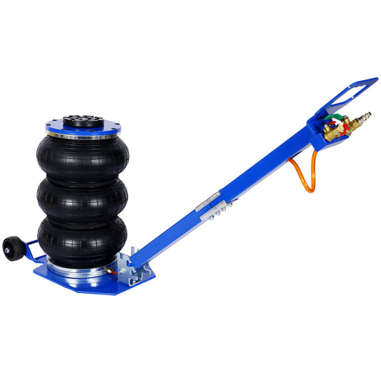 3T Triple Bag Air Jack ,Pneumatic Jack 3 bag ,lifting 16in capacity 6600lbs,easy-collapsing Terrain,Blue color SolidRoot Buy Furniture USA