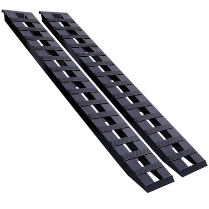 Heavy-Duty Ramps with Top Hook Attaching End, Universal Loading Ramp for Motorcycle, Tractor, ATV/UT 84' X 14' 8800 LBS 1 Pair 2 Ramps Aluminum ,Black Coating SolidRoot Buy Furniture USA