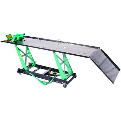 Hydraulic Motorcycle Lift - 1000 LB Capacity, Lift Hoist, Jack Stand, for Mechanics, Workshops, Homes SolidRoot Buy Furniture USA