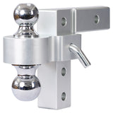 Alu Adjustable Trailer Drop Hitch with 2-Inch Receiver, 6-Inch Adjustable, Silver, Aluminium SolidRoot Buy Furniture USA