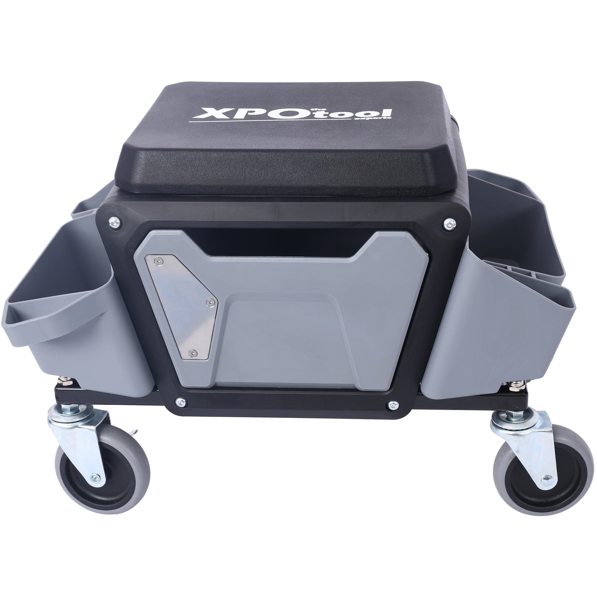 Heavy Duty Mechanic Stool with 330lbs Load Capability, Garage Stool with Wheels, Rolling Creeper with Soft Rubber Cushion Seating for Auto Repair and DIY Home Car Beauty, Gray SolidRoot Buy Furniture USA